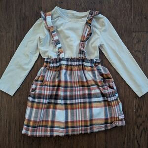 Ruffle Butts Plaid Jumper and Layering Shirt